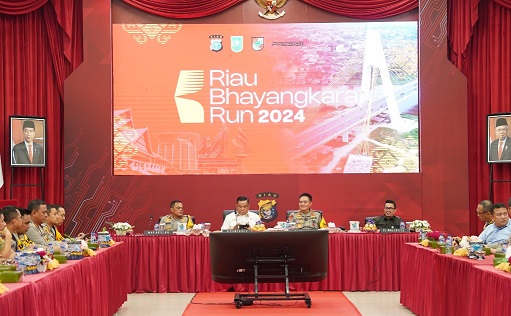 Polda Riau Gelar Rapat Koordinasi Kegiatan Event Riau Bhayangkara Run (RBR) 2024